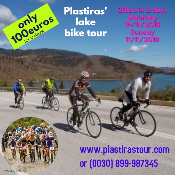 Plastriras' lake bike tour Instagram Post template