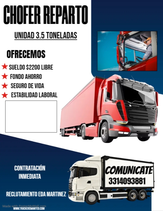 TRUCK DRIVERS NEEDED Flyer (US Letter) template