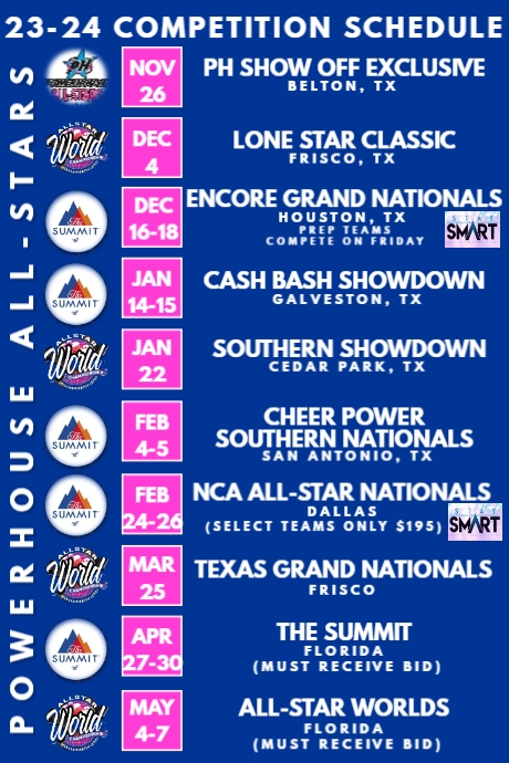 Copy of Events Schedule Template (1) | PosterMyWall