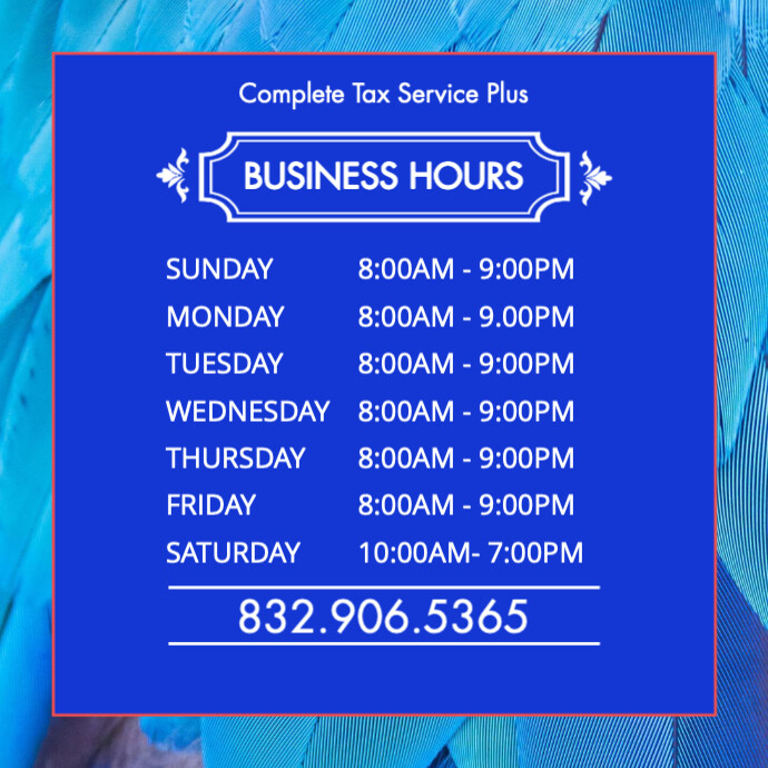 Copy of Office Hours | PosterMyWall