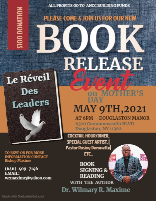 Book Release Flyer template