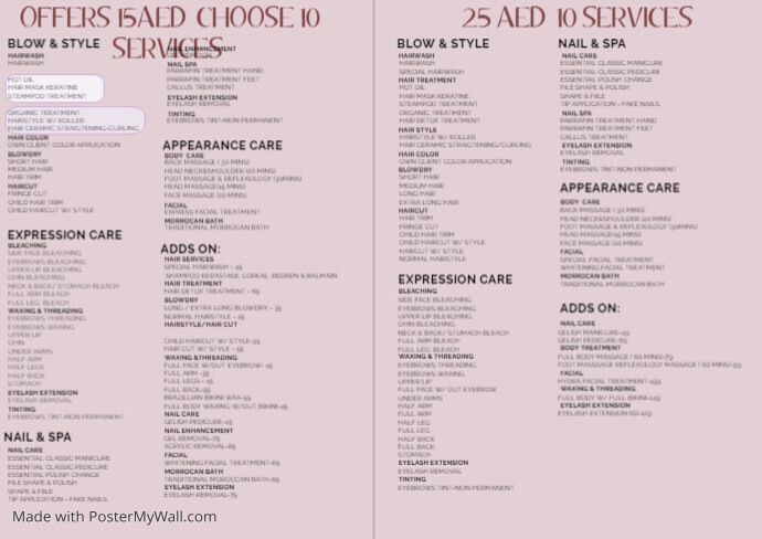 Copy of Bistro Menu (1) | PosterMyWall