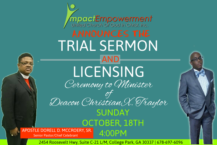 Minister Licensing Template PosterMyWall