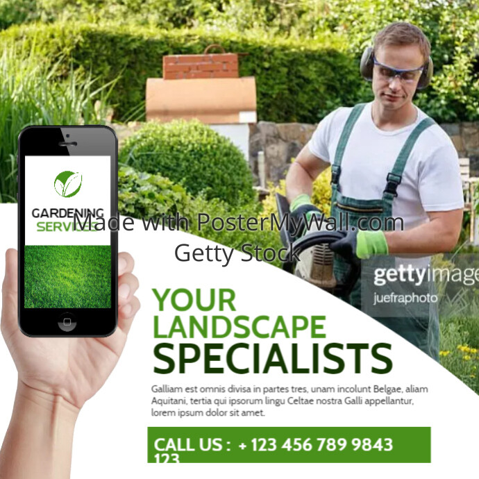 gardening services advertising instagram post