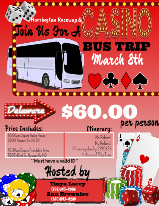 Copy of Casino Bus Trip Event | PosterMyWall