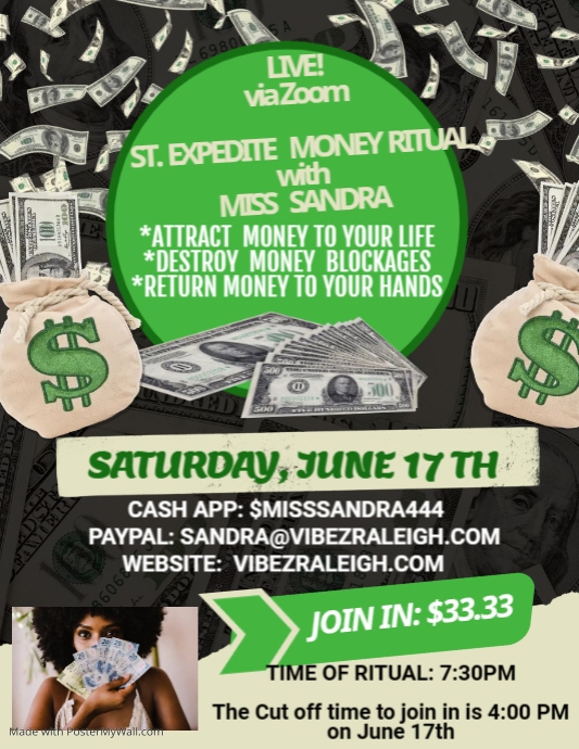 Cash Giveaway Flyer PosterMyWall