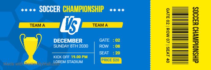 Football Match ticket