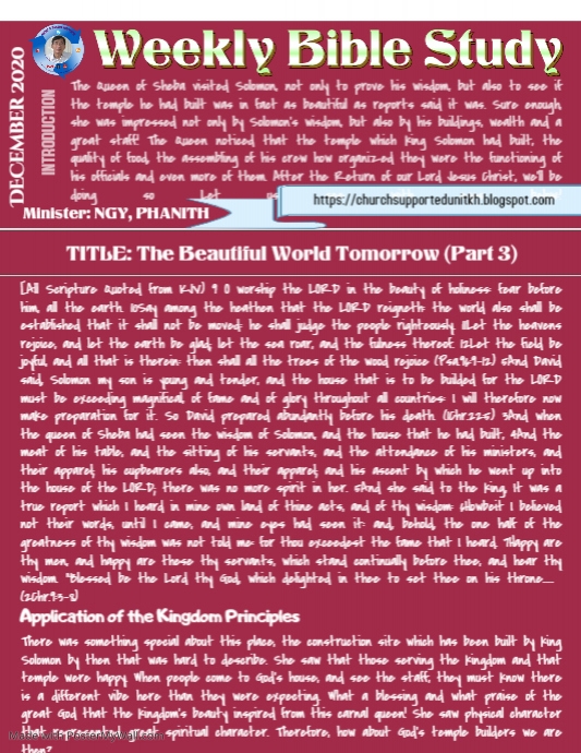DECEMBER 2020 BIBLE STDUY 3 Flyer (US Letter) template