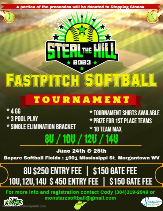 Green Women's Softball Tournament Flyer Templ PosterMyWall