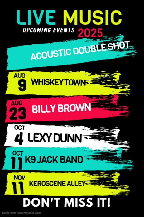 Copy of Upcoming Events Music Live Poster | PosterMyWall