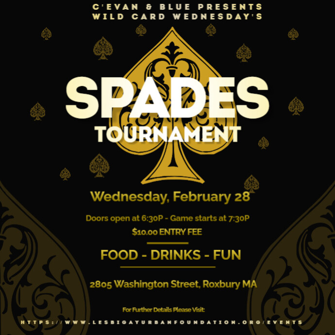 Spades Tournament Instagram Post PosterMyWall