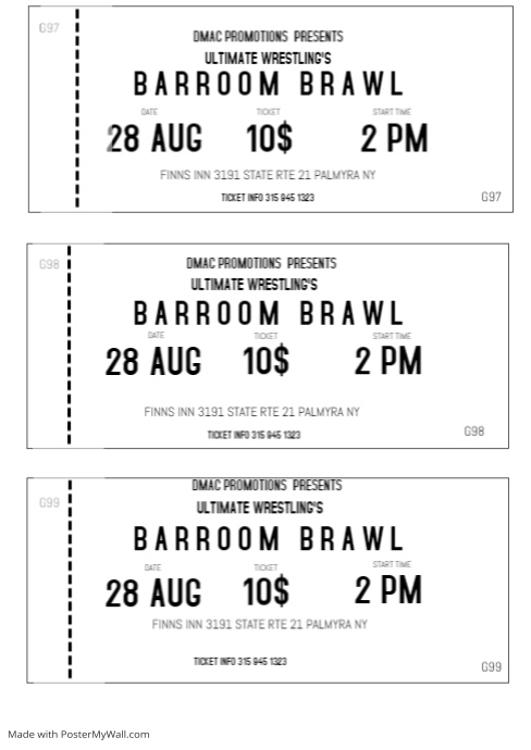 Copy of Black and white event ticket template printable size A4 ...