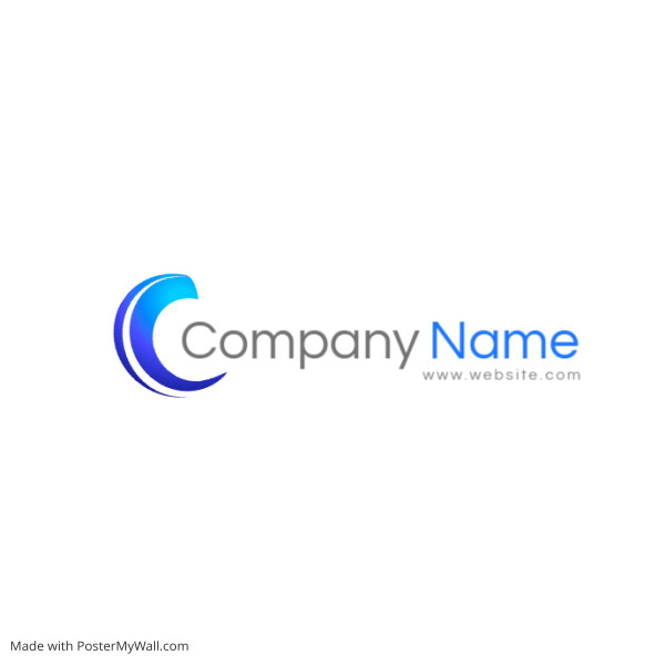 logo grey and blue colors logo template desig