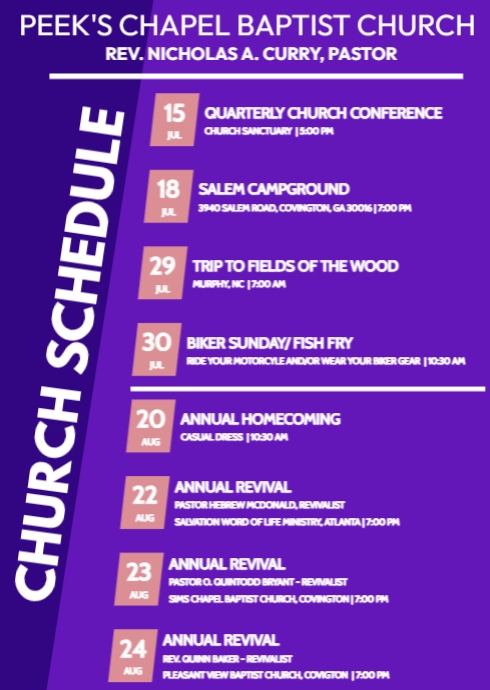JUNE SCHEDULE TEMPLATE PosterMyWall