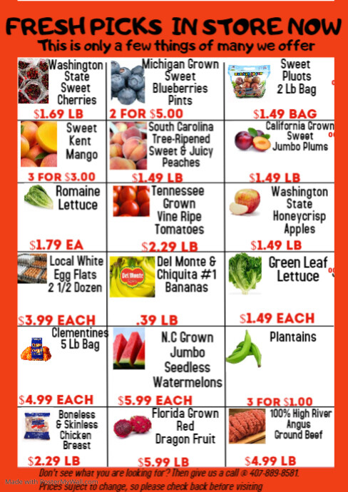 SUPERMARKET A3 template