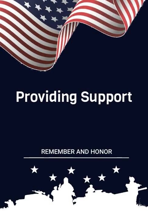 providing support A3 template