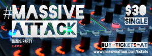 Schwarz Massive Attack Dance Party Facebook-coverfoto Template