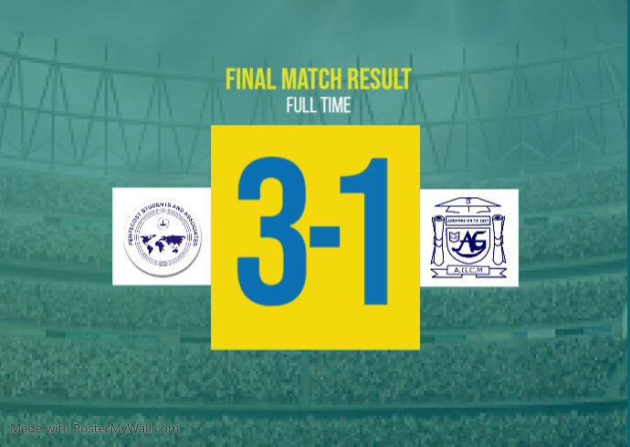 Football Result Template Postcard