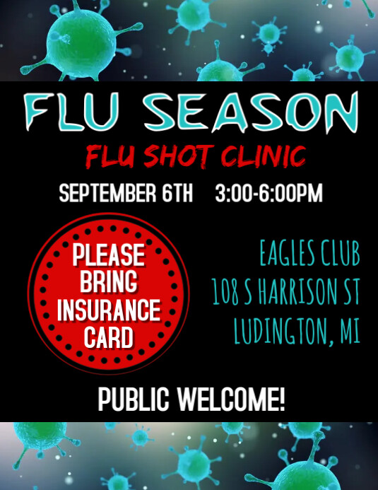 Flu Vaccination Flyer PosterMyWall