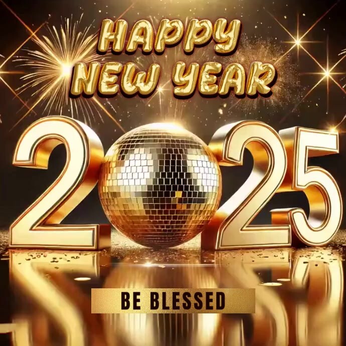 Happy New Year 2025 (1) Post Instagram template