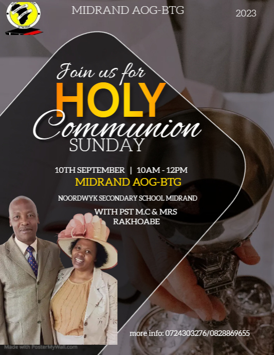 holy communion service poster | PosterMyWall