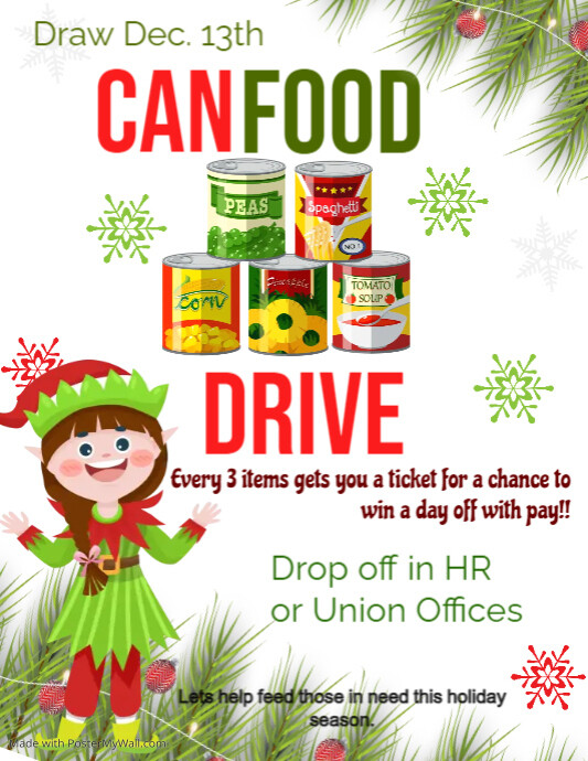 Can Food Drive PosterMyWall