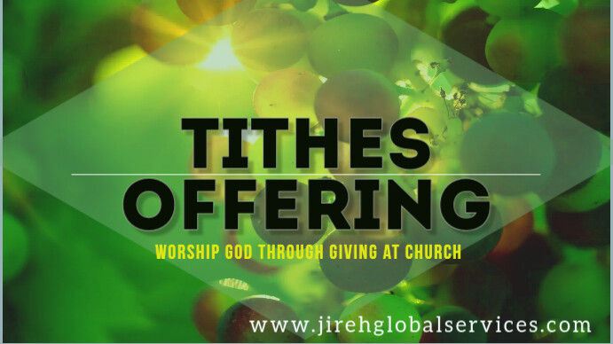Tithes & Offering | PosterMyWall