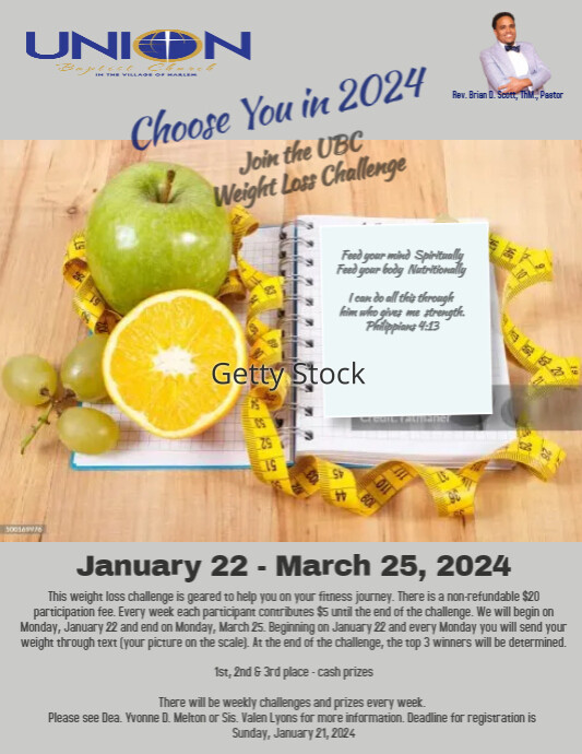 Ubc Program Flyer 2024 UBC Weight Loss Challenge | PosterMyWall