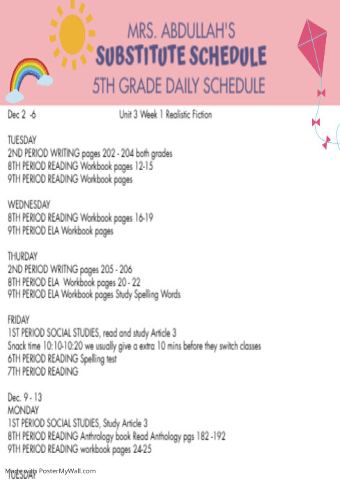 Elementary School Report Card (2) | PosterMyWall