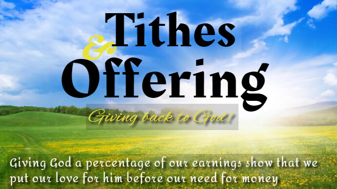 Copy of Tithes and Offering 3 | PosterMyWall