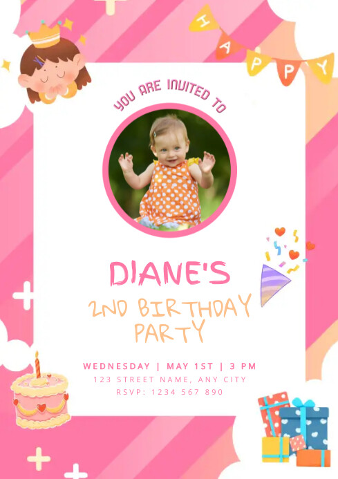 Baby's Birthday Template | PosterMyWall