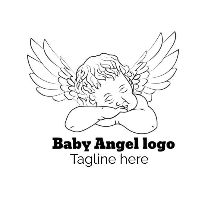 Baby Angel logo template