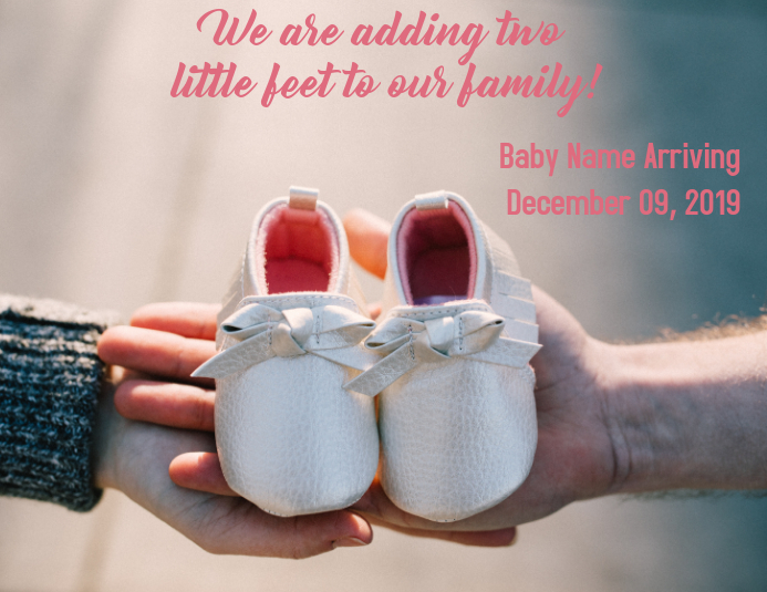 Copy of Baby announcement | PosterMyWall