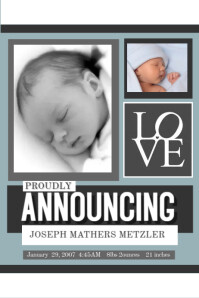 Customize 2 230 Baby Announcement Templates Postermywall
