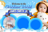 Baby Baptism Banner template