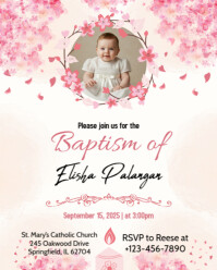 Baby Baptism Template Instagram Portrait