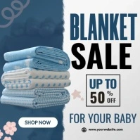 Baby Blanket Sale Post Instagram template