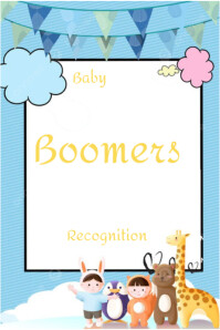 Baby boomers day Affiche template