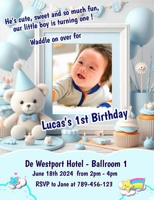 Boy Birthday Party Invitation