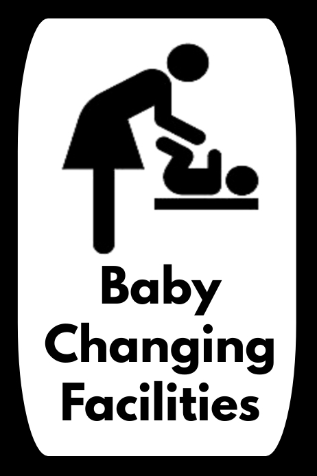 Baby Changing Sticker Copy of Baby Changing Facilities Sign Poster Template | PosterMyWall