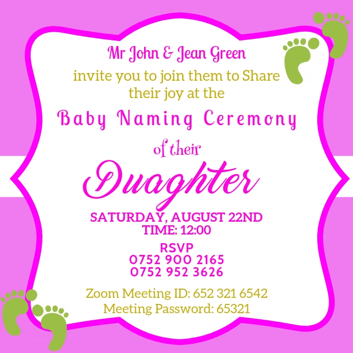 Baby Christening Ceremony Instagram Template PosterMyWall