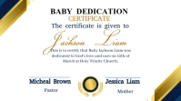 BABY DEDICATION CERTIFICATE Digital Display (16:9) template