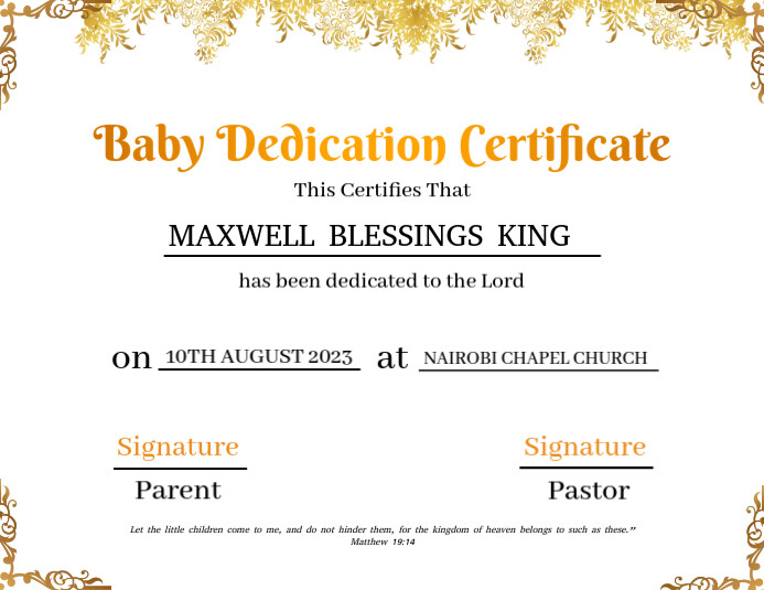 baby dedication certificate flyer Template PosterMyWall baby dedication certificate flyer Template PosterMyWall