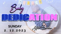 BABY DEDICATION DAY CHURCH DISPLAY AD template
