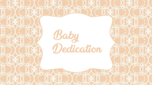 Weiß Baby Dedication Digitalt display Template