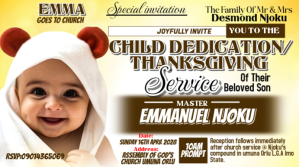 Baby Dedication flyer YouTube Thumbnail YouTube-miniature template