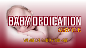 baby dedication service Digitalt display (16:9) template
