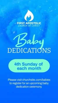 Baby Dedications - IG Story template