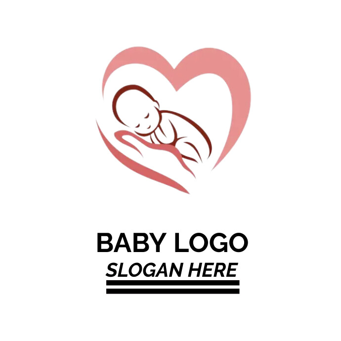 baby logo Logótipo template