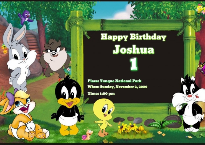Baby Looney Tunes Birthday Invitations Template Postermywall Baby Looney Tunes Birthday Invitations Template Postermywall